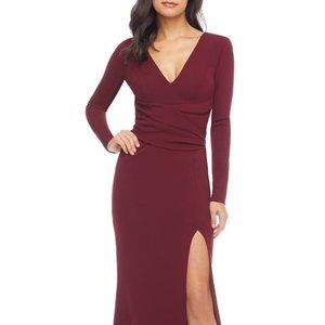 (nwt) Dress the Population Carmen Crepe Maxi Dress